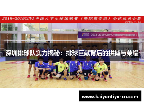 深圳排球队实力揭秘：排球巨献背后的拼搏与荣耀